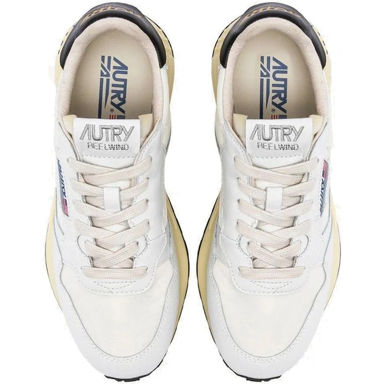 White Leather Low Top Sneakers