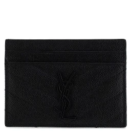 محفظة بوس توروس من جلد العجل الأسود