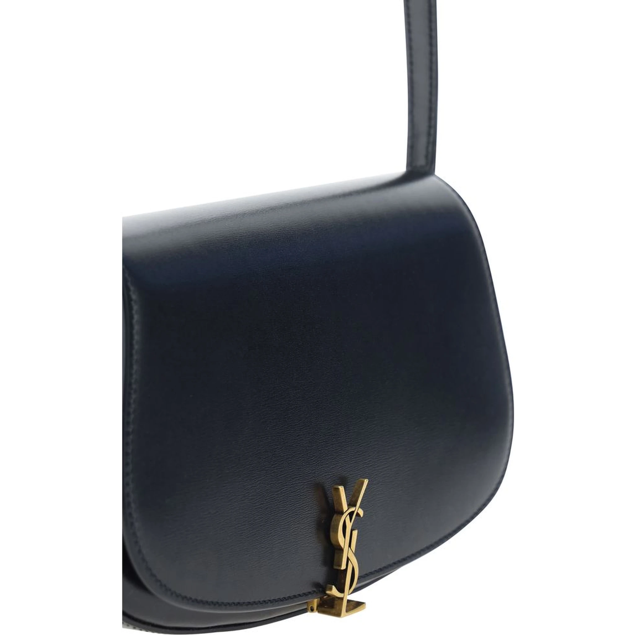 Black Calf Leather Bos Taurus Shoulder Bag