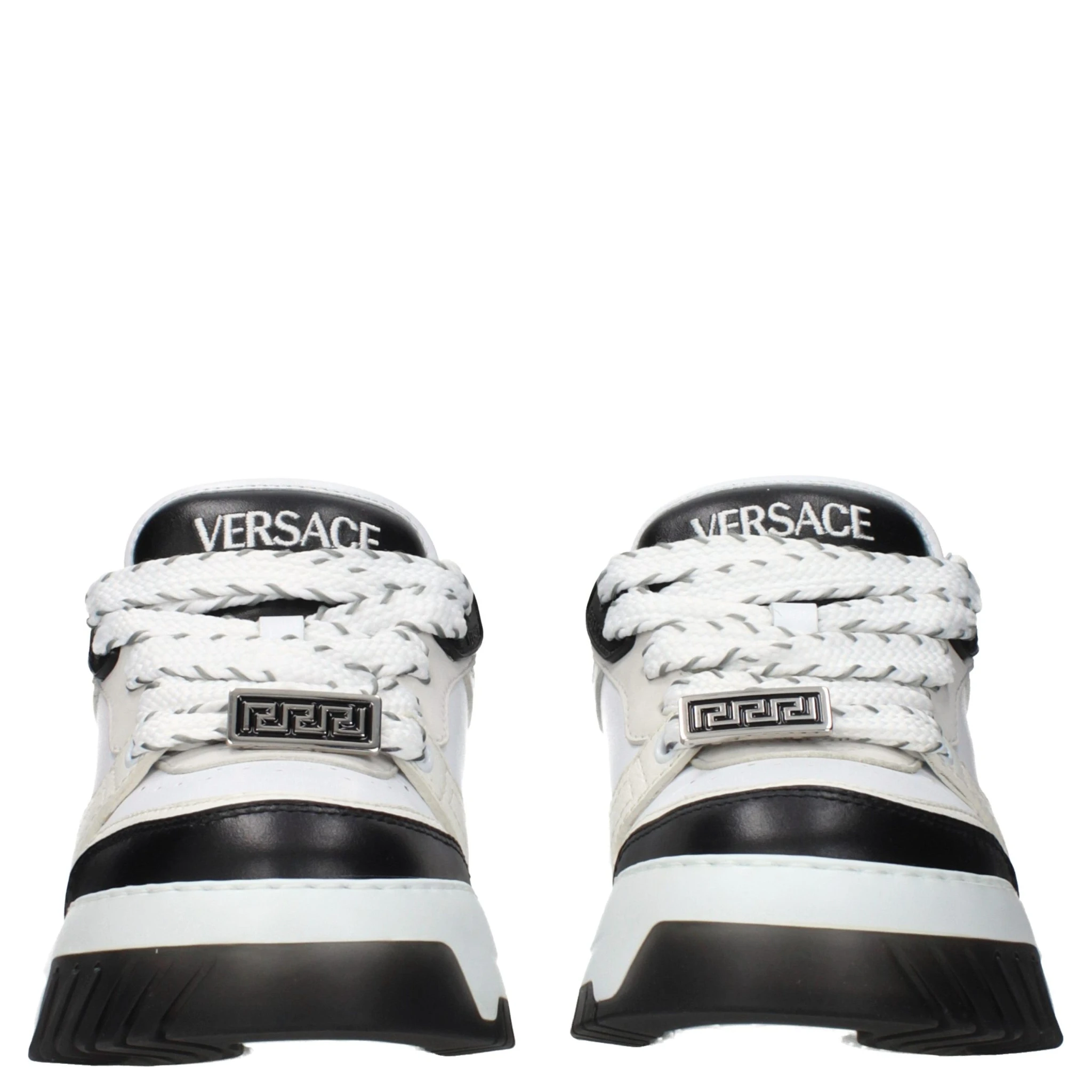 White Leather Low Top Sneakers