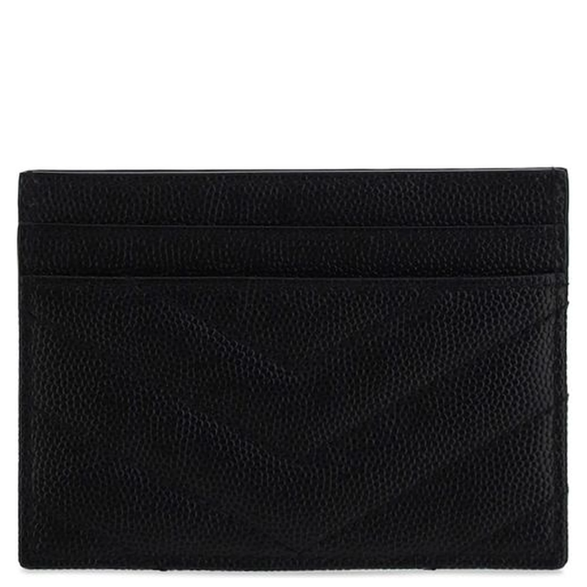 محفظة بوس توروس من جلد العجل الأسود