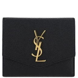 محفظة بوس توروس من جلد العجل الأسود