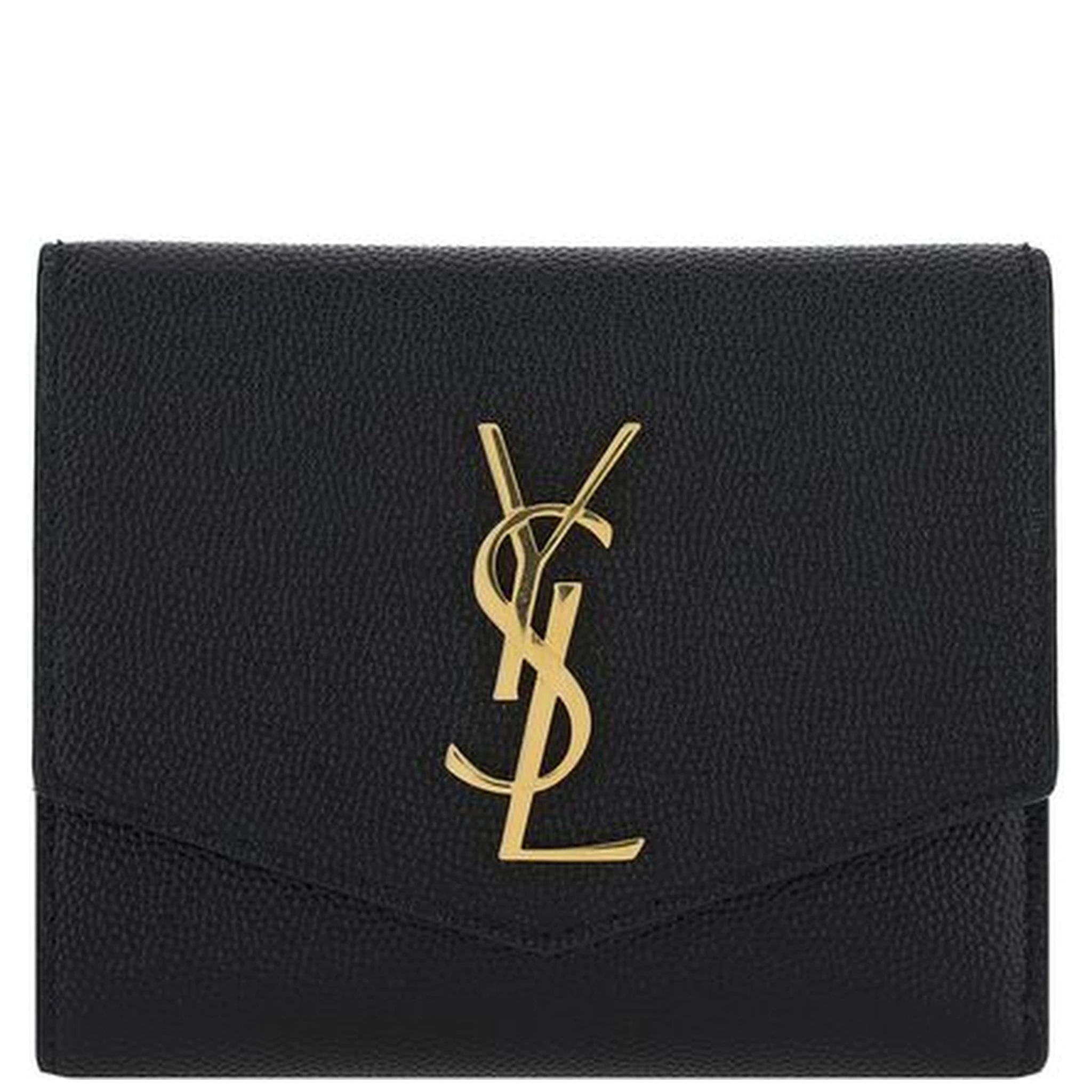 محفظة بوس توروس من جلد العجل الأسود