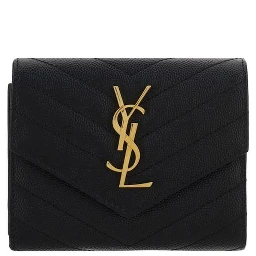 محفظة بوس توروس من جلد العجل الأسود