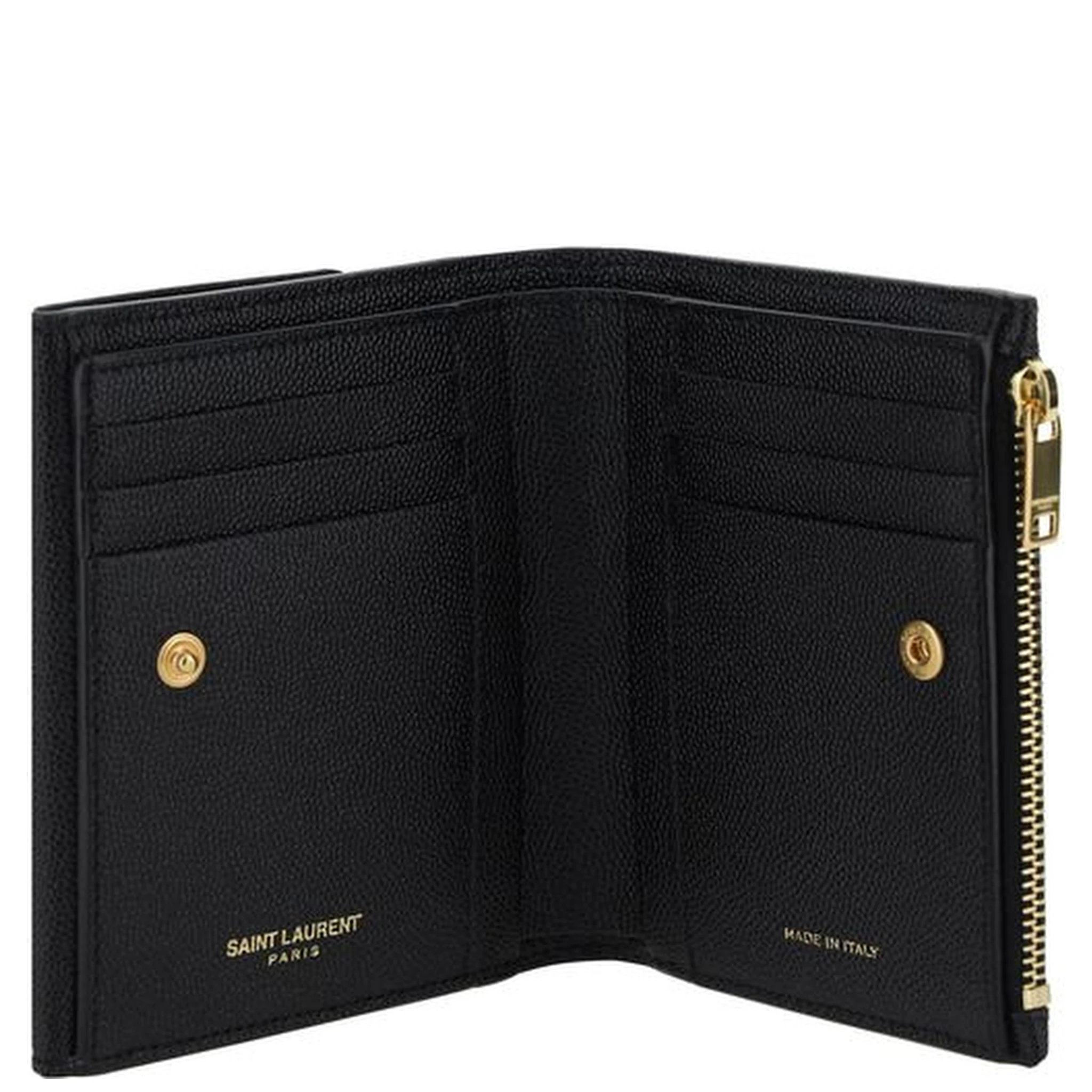 محفظة بوس توروس من جلد العجل الأسود