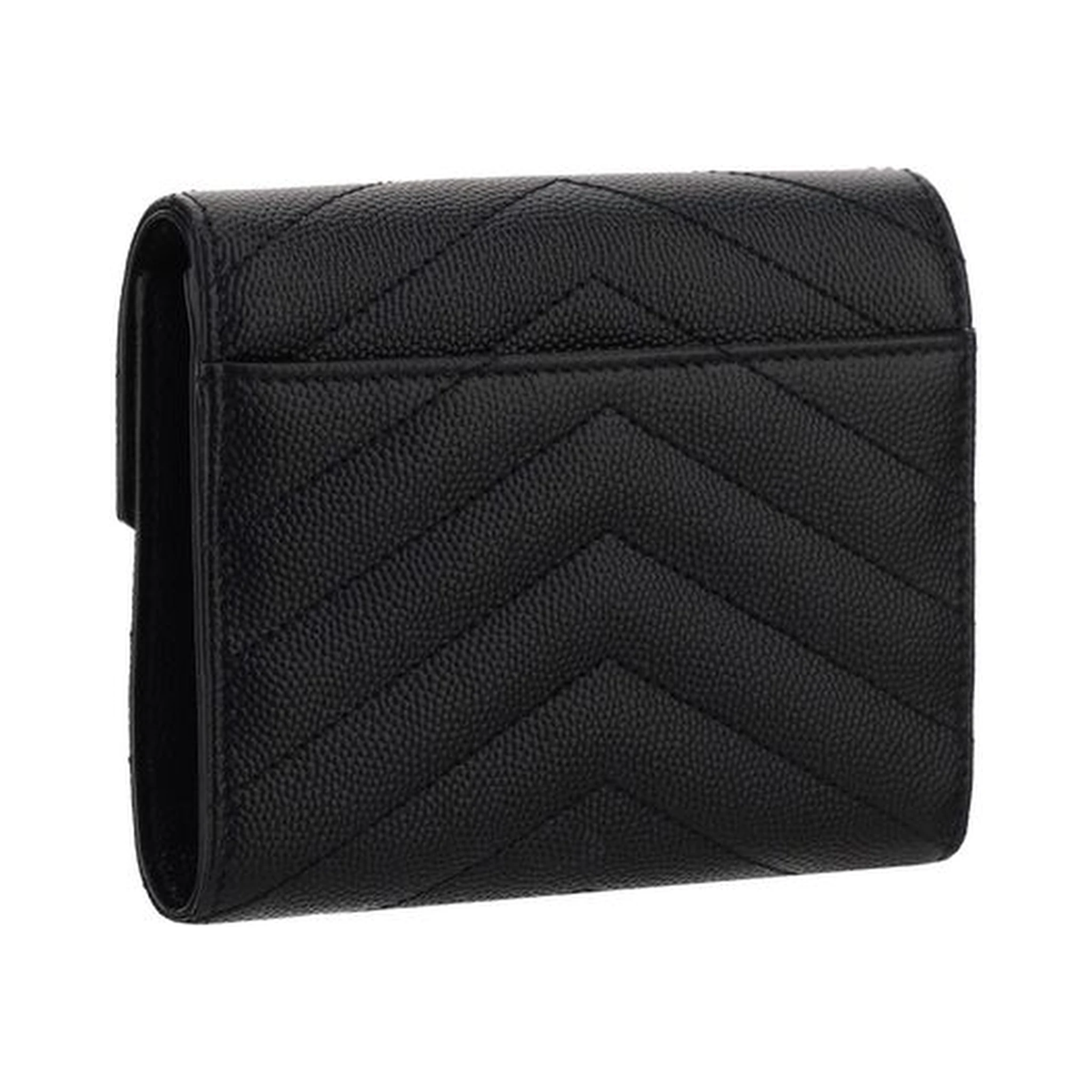 محفظة بوس توروس من جلد العجل الأسود