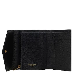 محفظة بوس توروس من جلد العجل الأسود