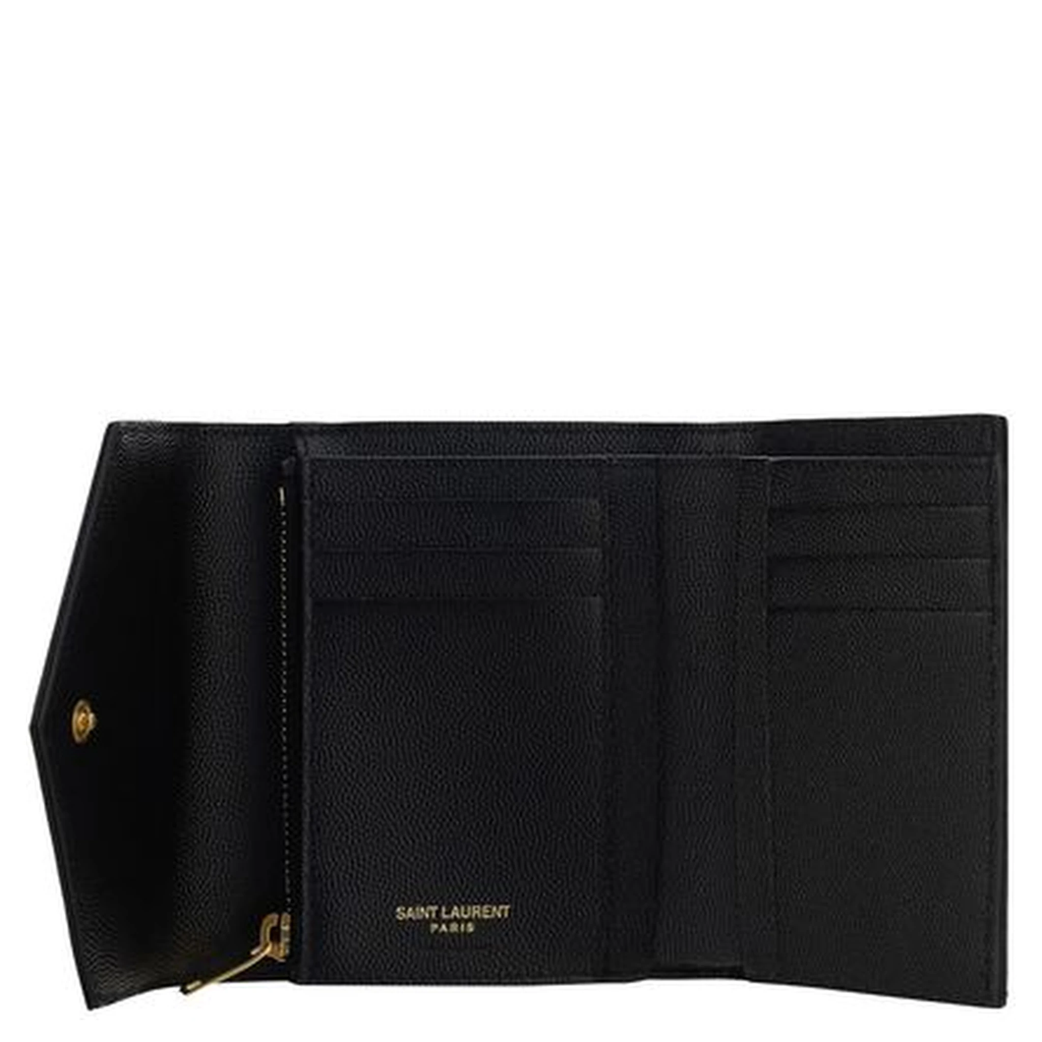 محفظة بوس توروس من جلد العجل الأسود