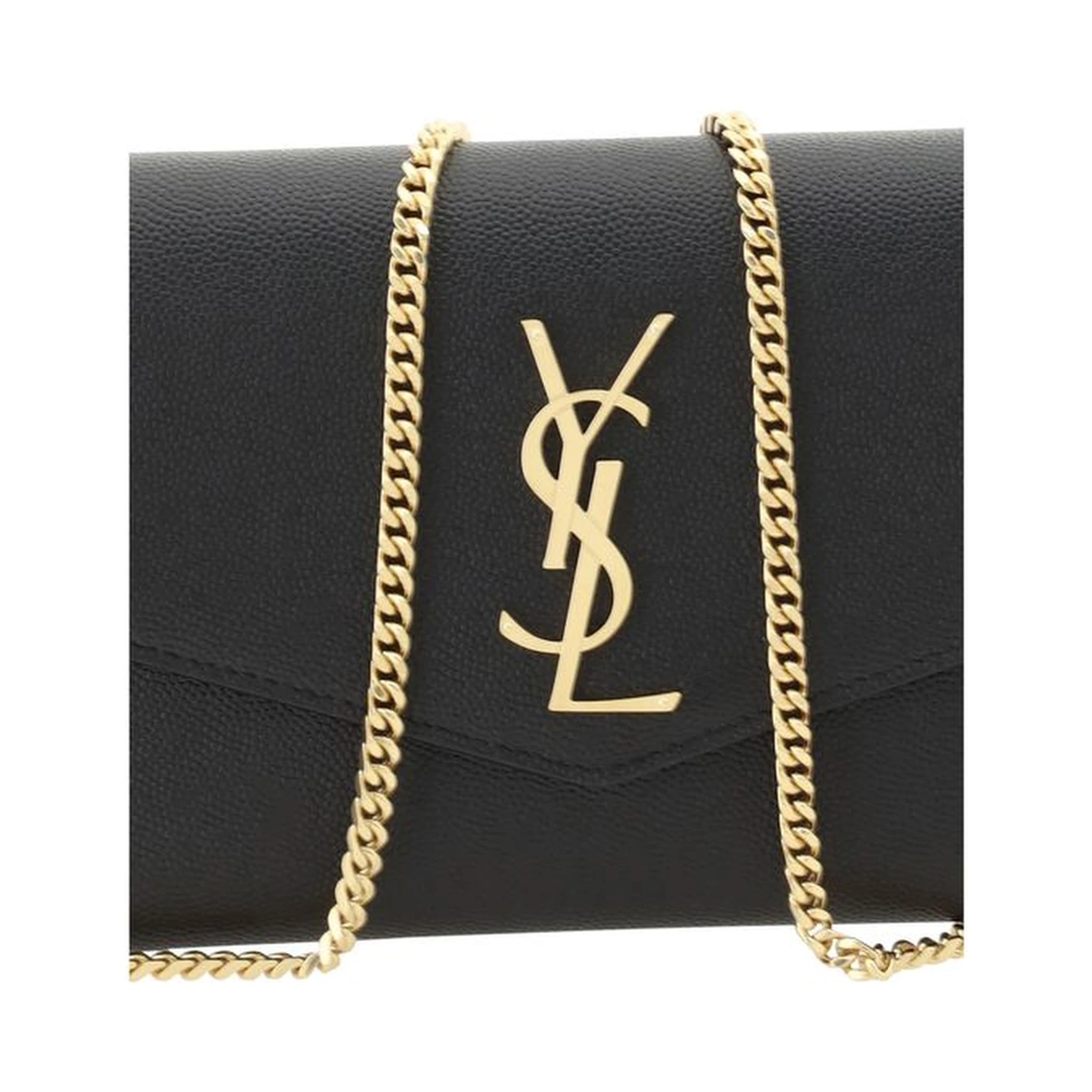 حقيبة كتف بوس توروس من جلد العجل الأسود