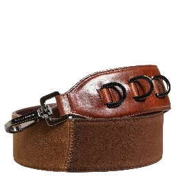 Brown Horse Velvet Leather Bag Accessory Shoulder Strap