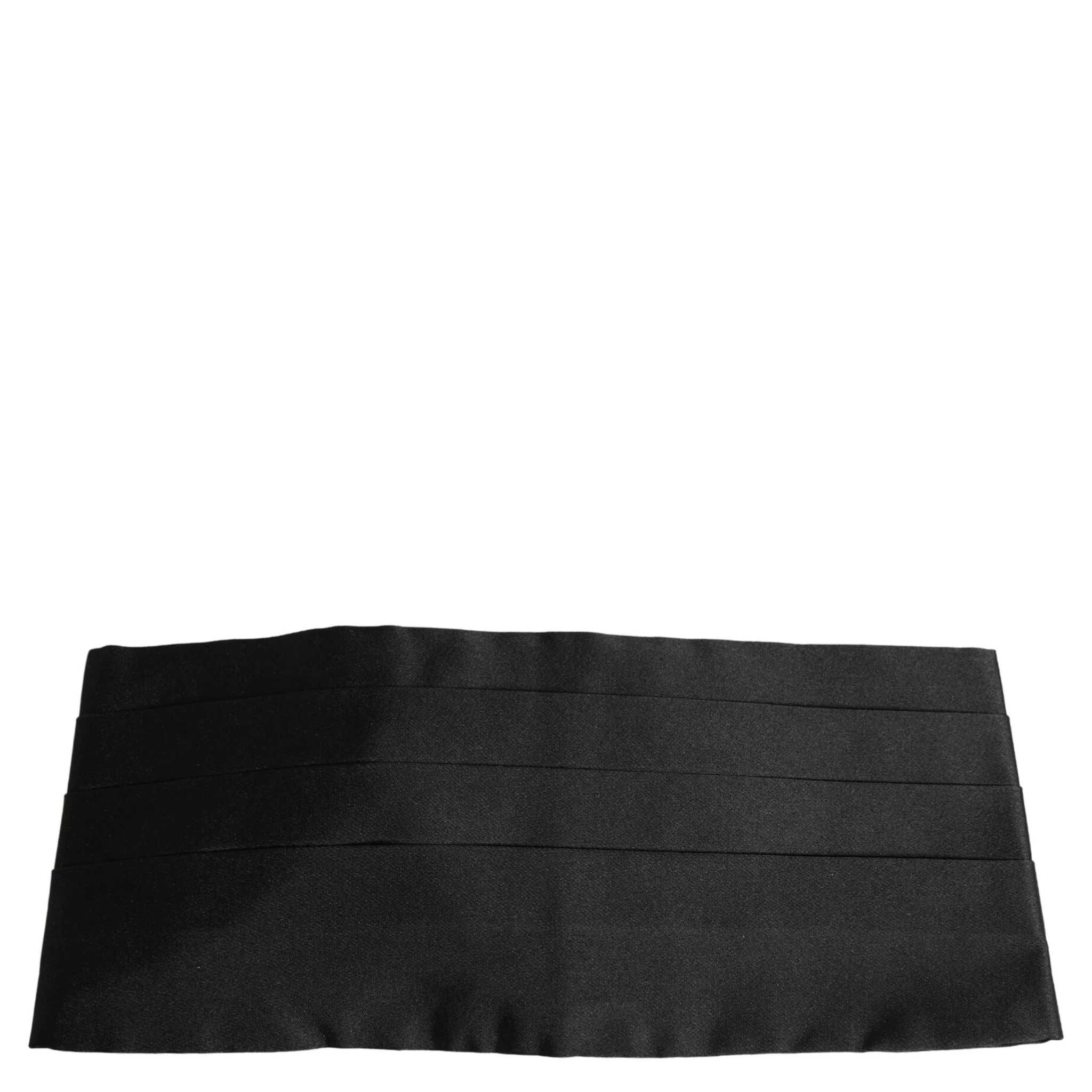 Black 100% Silk Wide Belt Waist Cummerbund