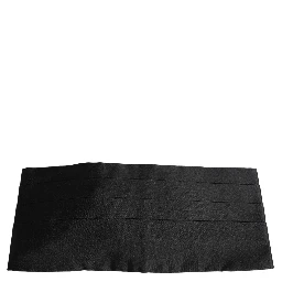 Black 100% Silk Wide Belt Waist Cummerbund