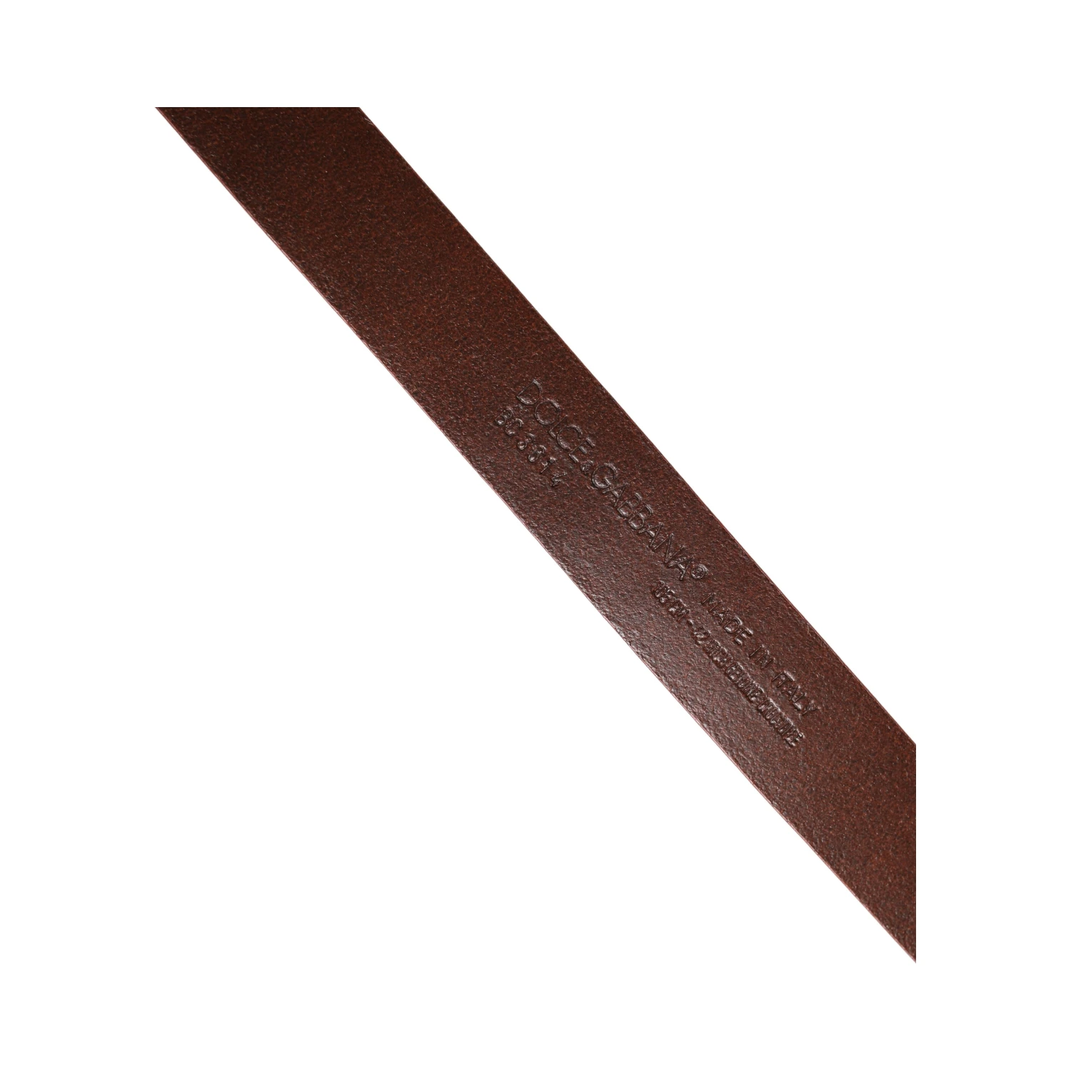 Red Leather Gold Tone Metal Buckle Men Belt