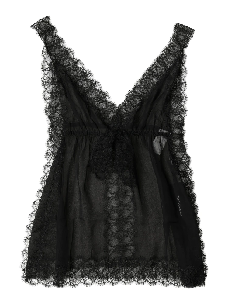 Black Silk Floral Lace Lingerie Top Underwear alternative
