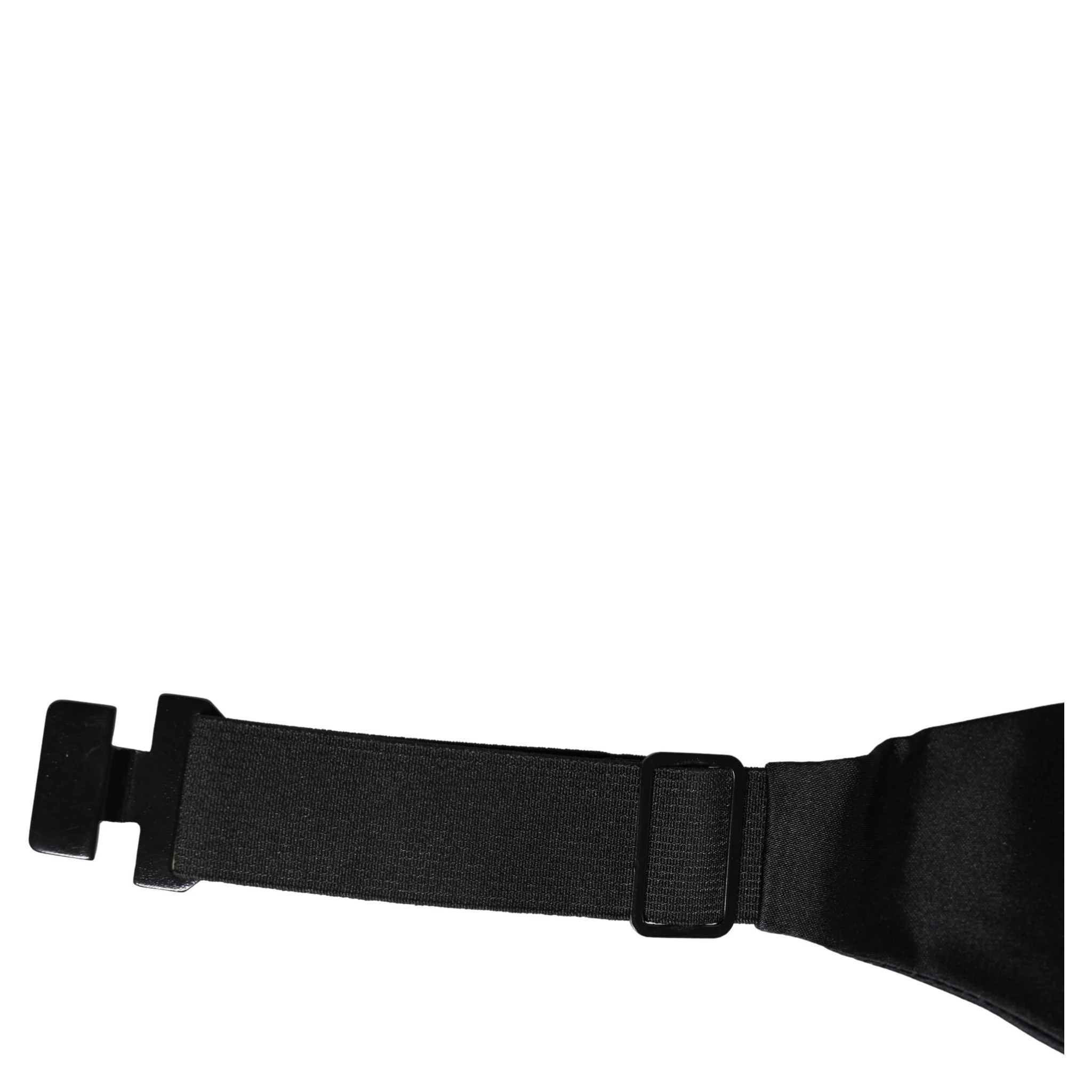 Black 100% Silk Wide Belt Waist Cummerbund
