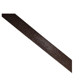 Brown Leather Logo Metal Buckle Men Belt
