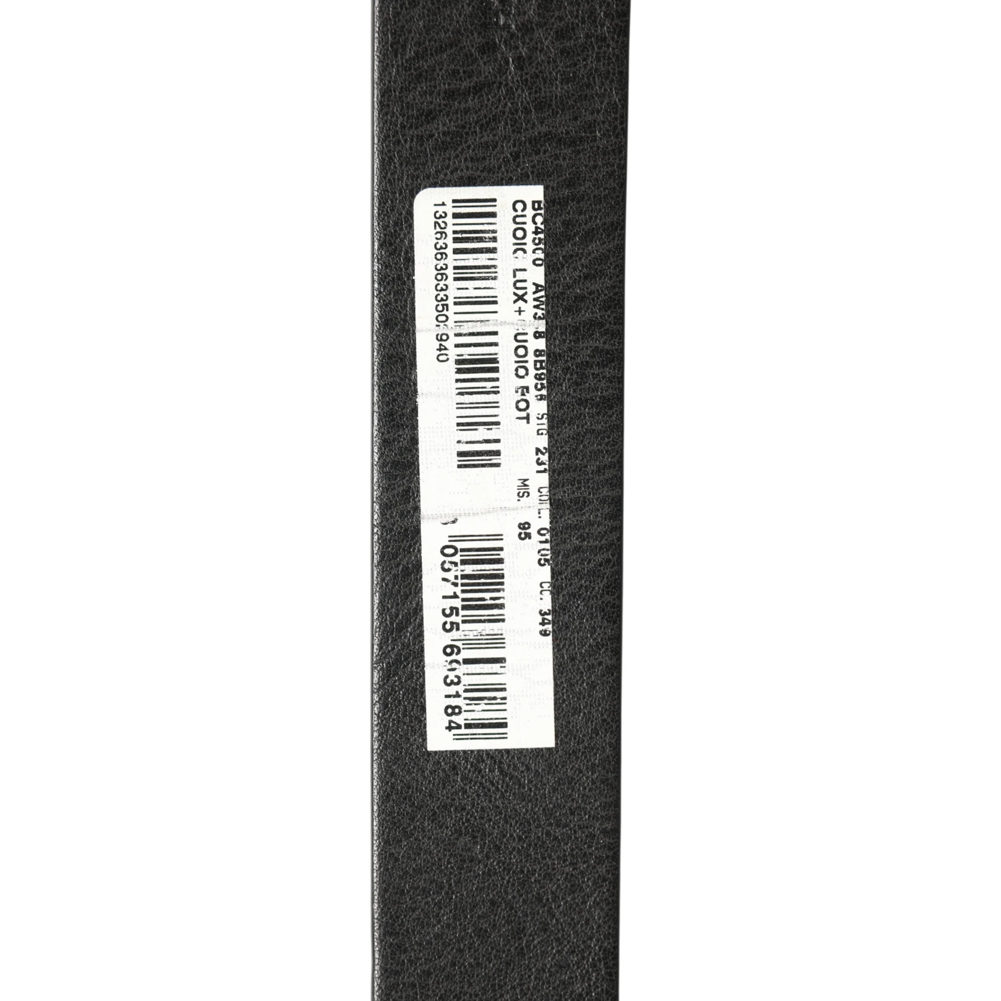 Black Leather Silver Chain Waist Men Belt