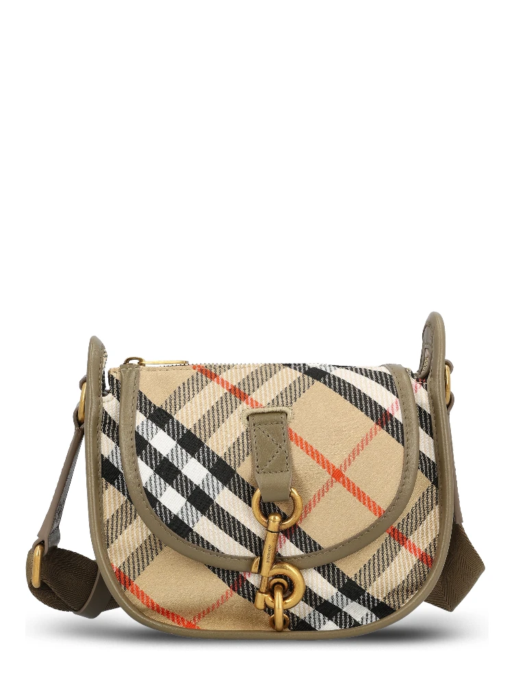 Mini Check B Clip Messenger Bag