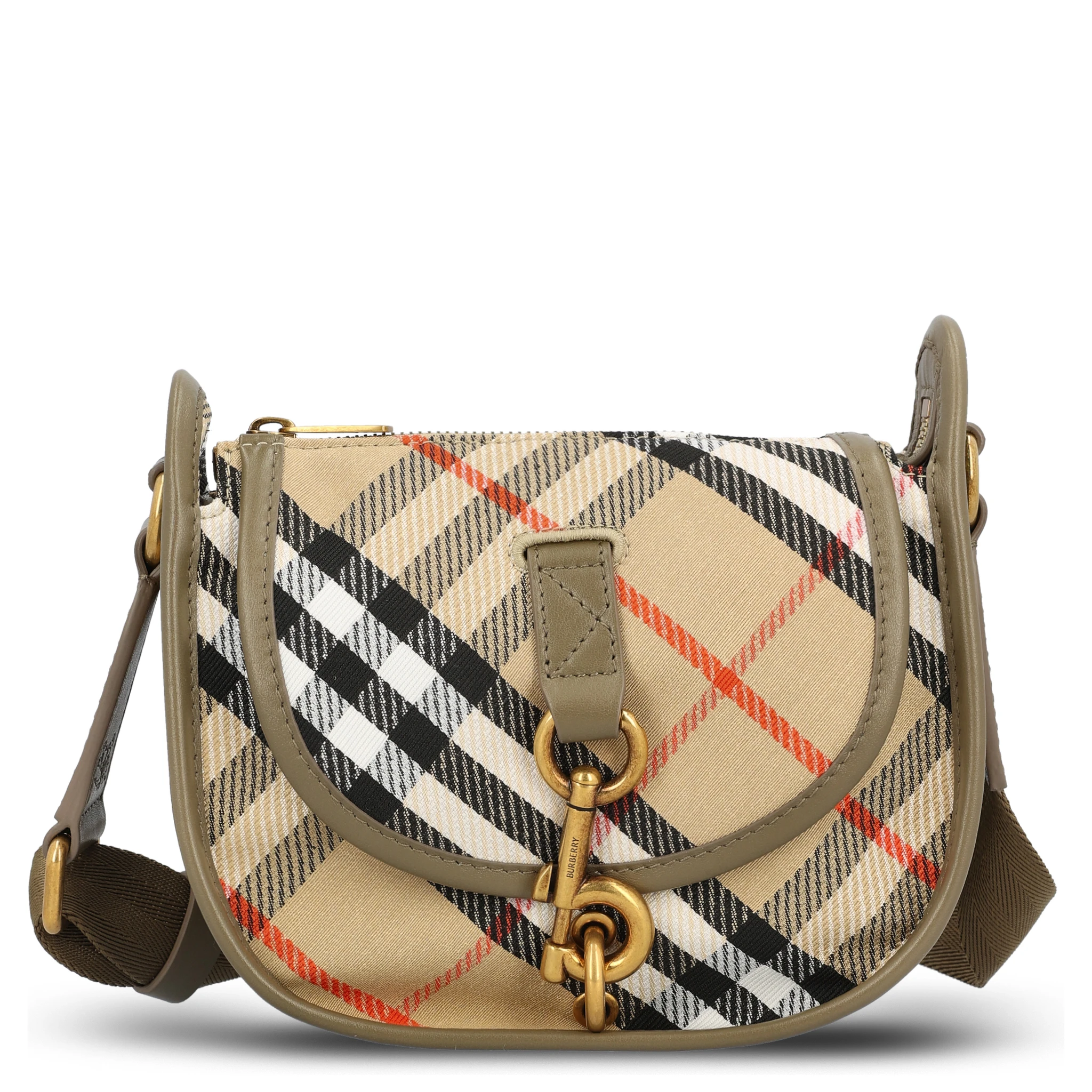 Mini Check B Clip Messenger Bag