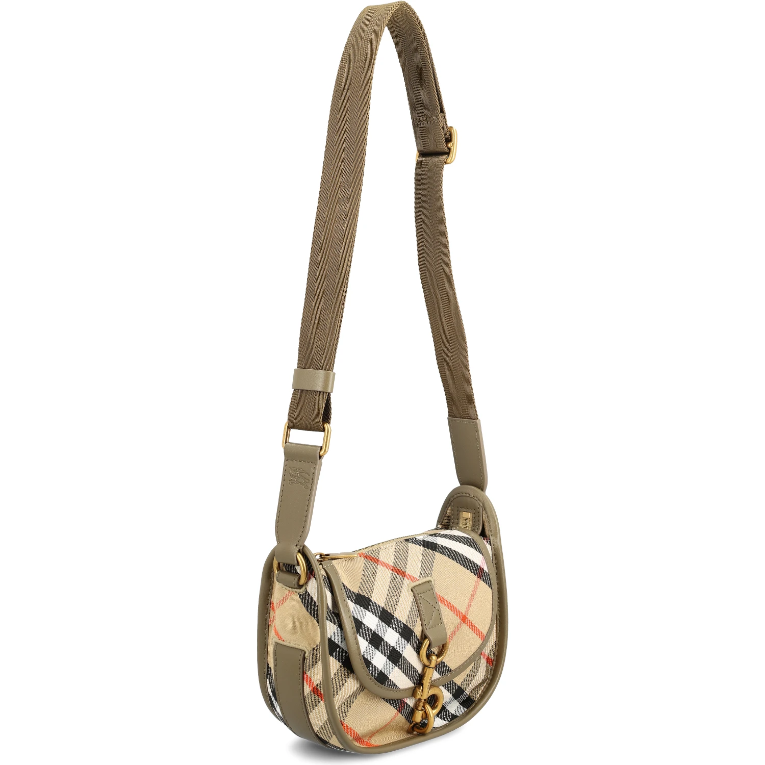 Mini Check B Clip Messenger Bag