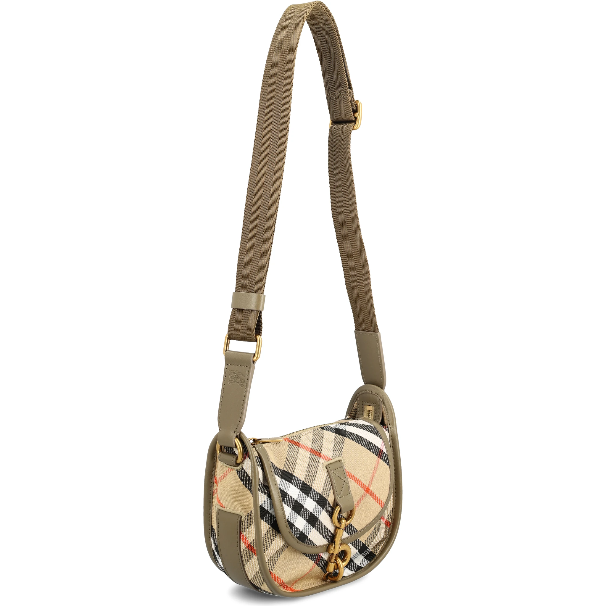 Mini Check B Clip Messenger Bag