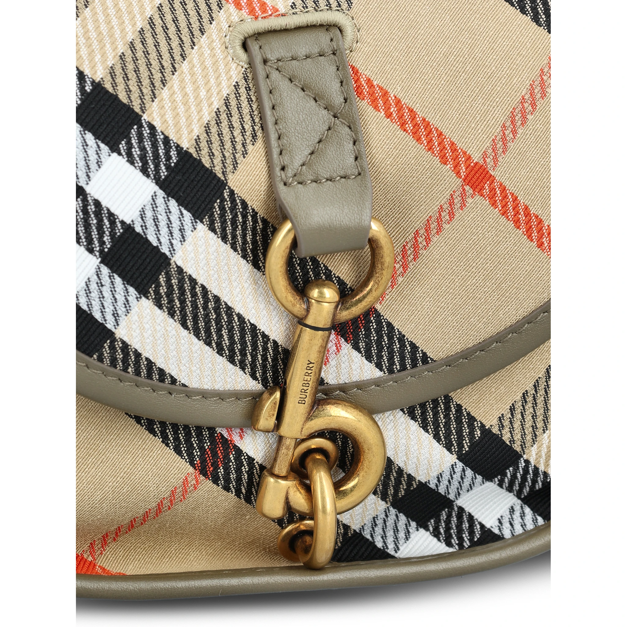 Mini Check B Clip Messenger Bag