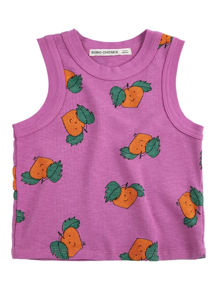 tangerine all over tank top