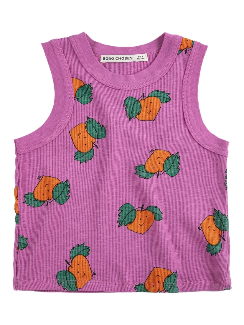 tangerine all over tank top