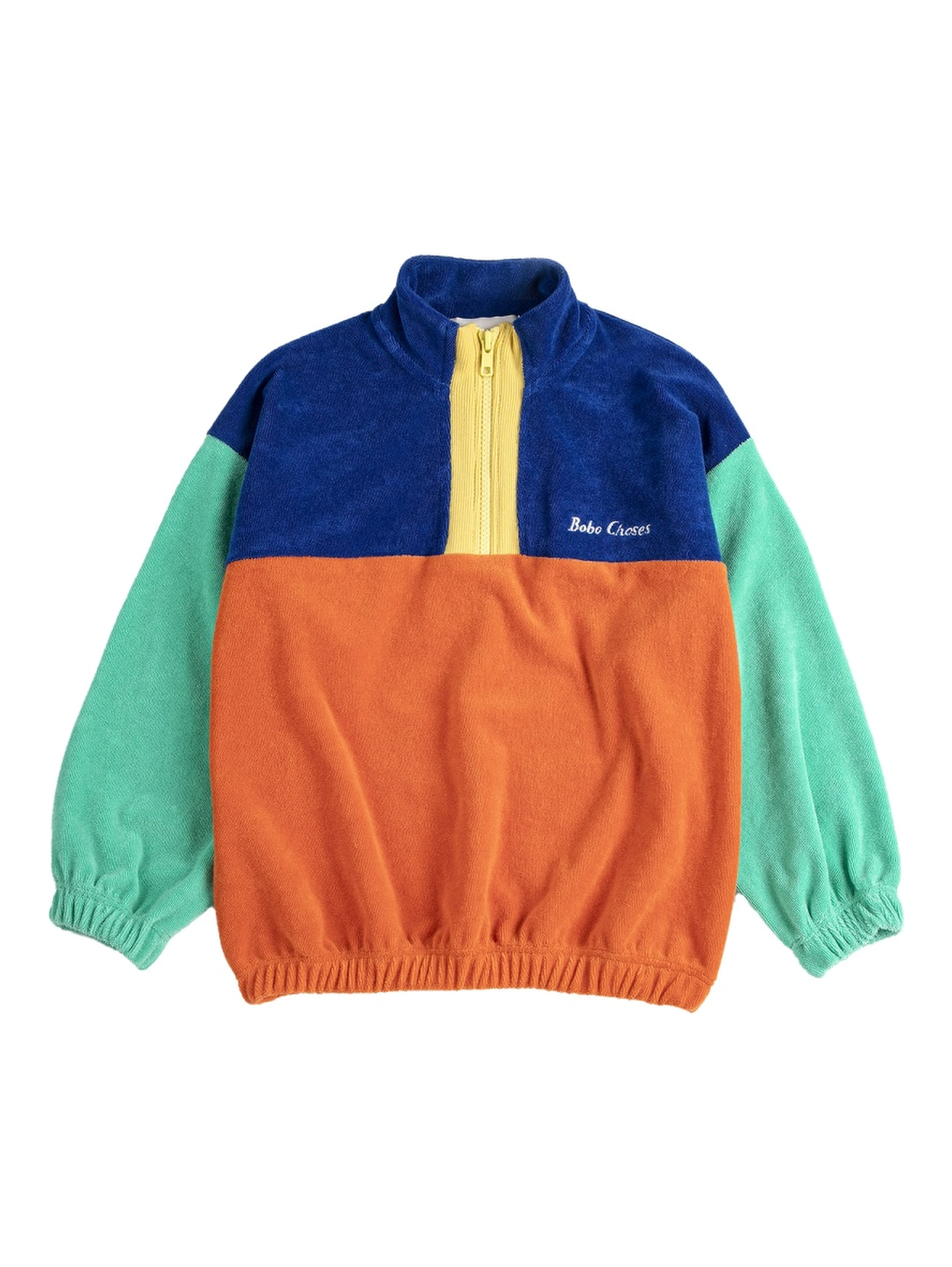 bobo choses color block zippedsweatshirt