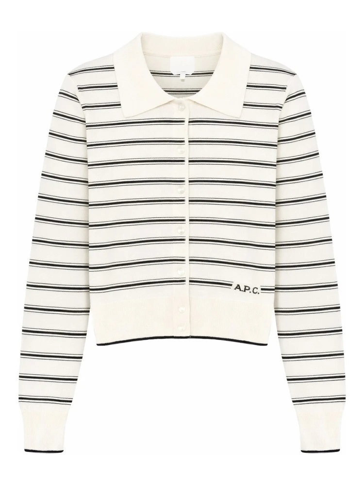 CARDIGAN WITH POLO COLLAR