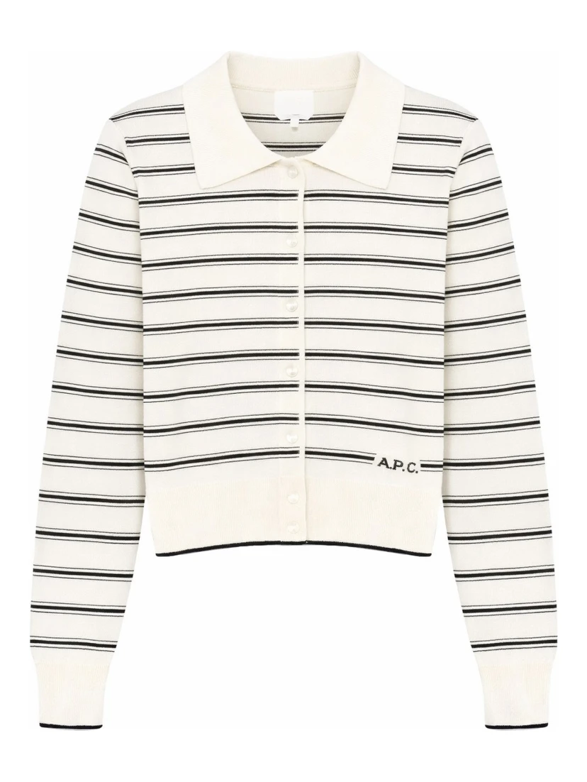 CARDIGAN WITH POLO COLLAR