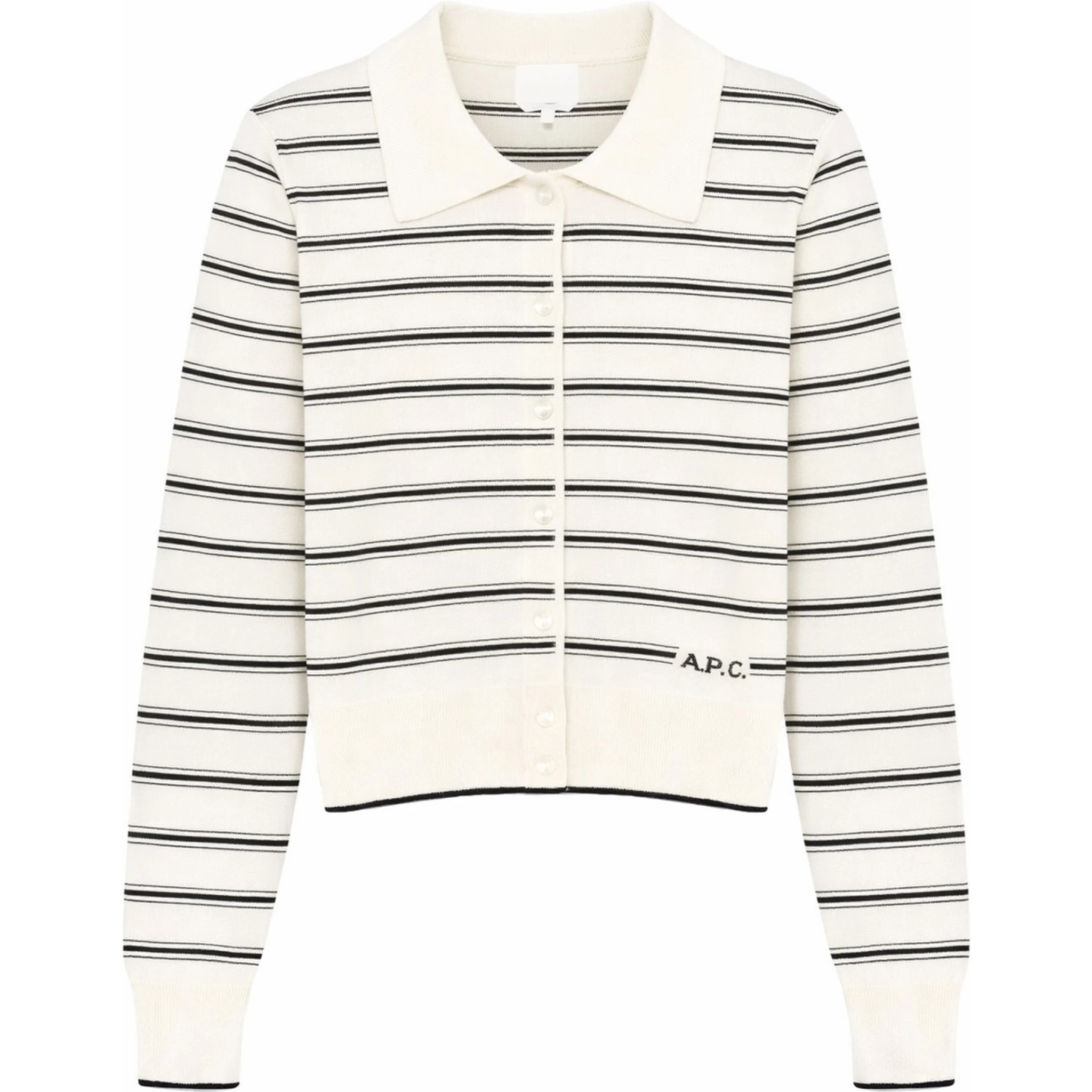 CARDIGAN WITH POLO COLLAR