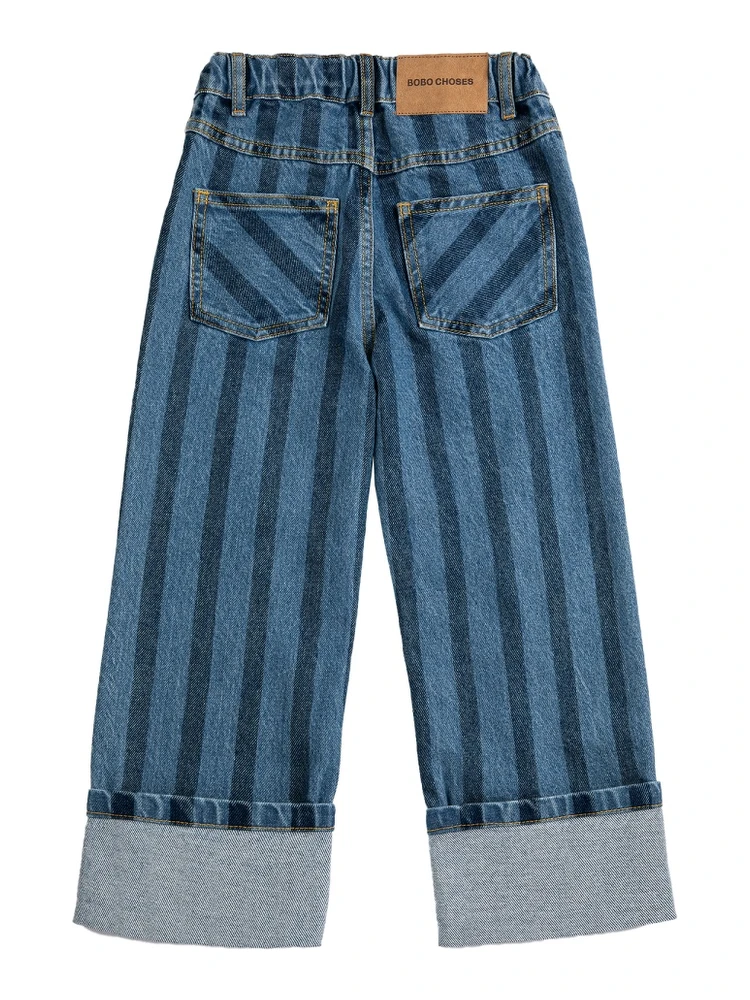 pickles the dog striped denim pants alternative