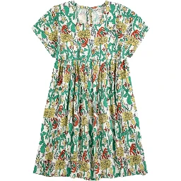 color herbalist all over woven dress