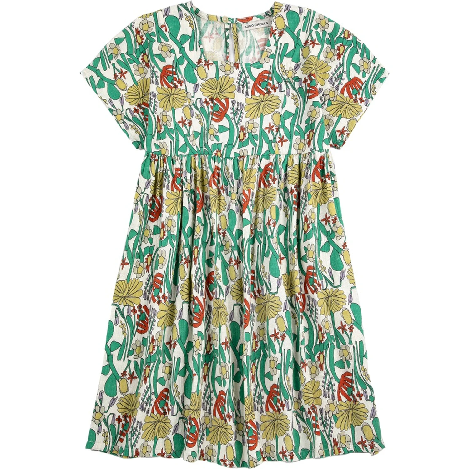 color herbalist all over woven dress