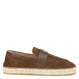 Brown Calf Leather Bos Taurus Espadrilles