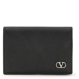 محفظة بوس توروس من جلد العجل الأسود