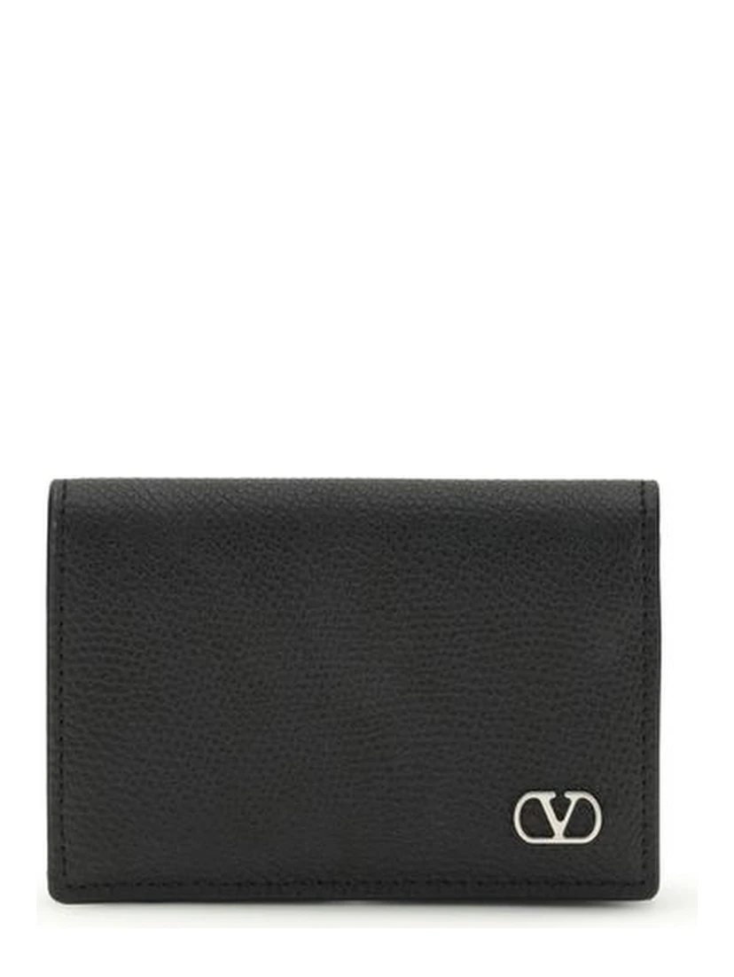 محفظة بوس توروس من جلد العجل الأسود