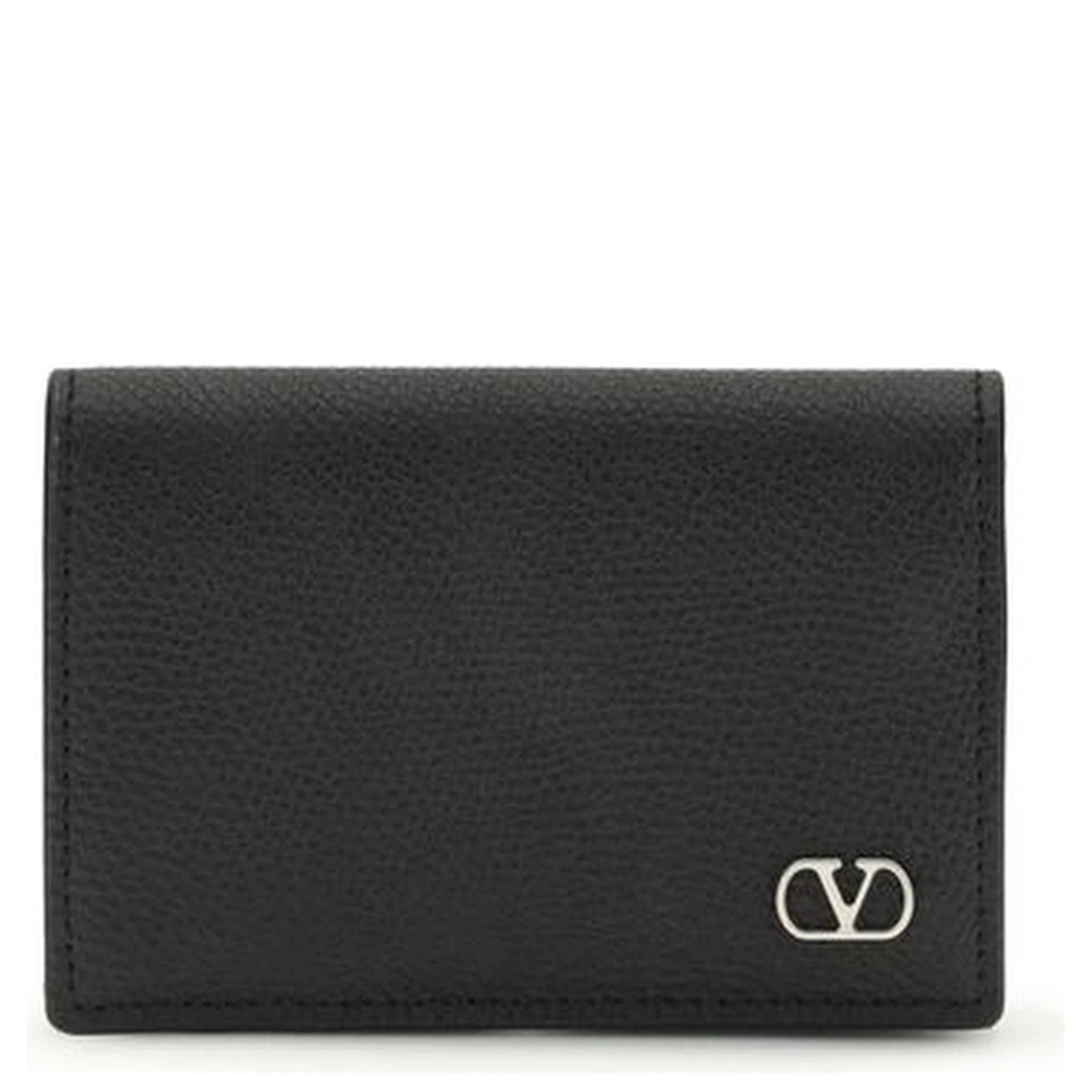 محفظة بوس توروس من جلد العجل الأسود