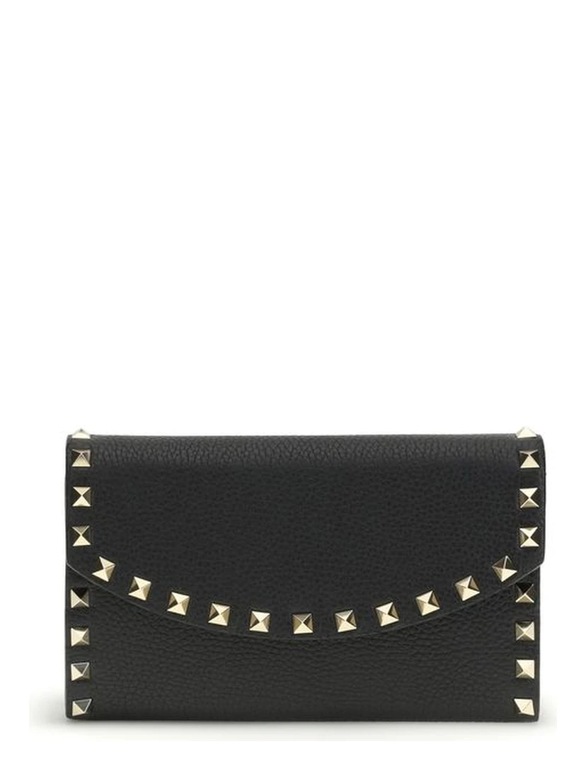 محفظة بوس توروس من جلد العجل الأسود