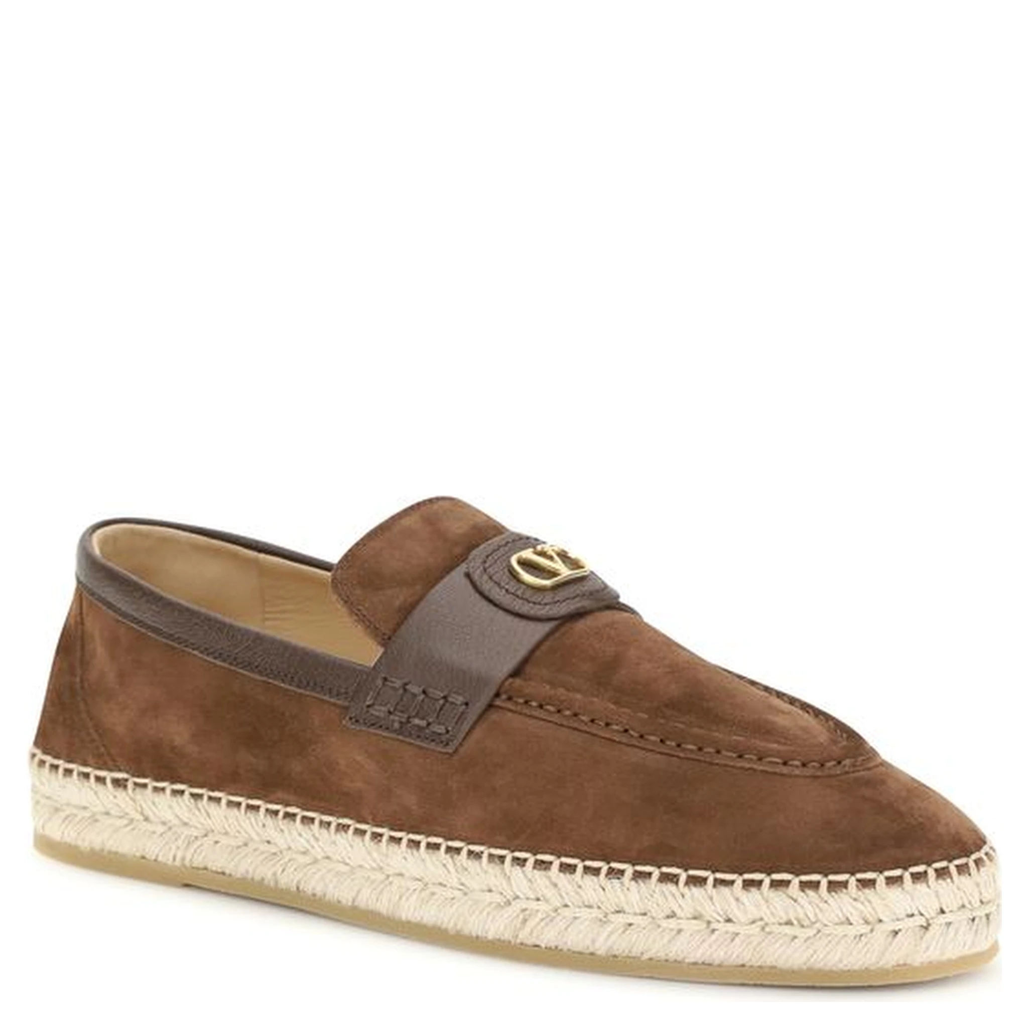 Brown Calf Leather Bos Taurus Espadrilles
