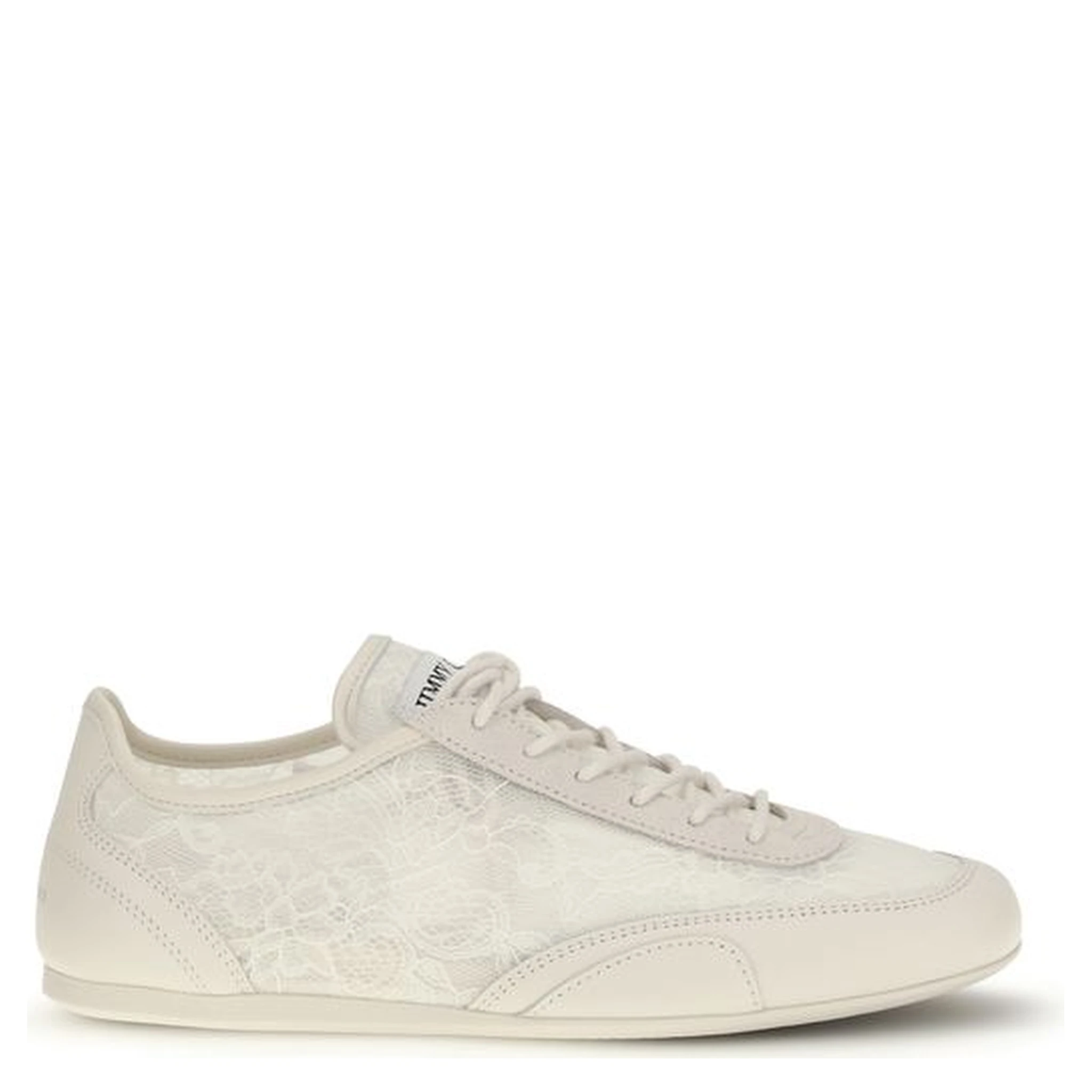 Beige Calf Leather Bos Taurus Athletic Sneakers
