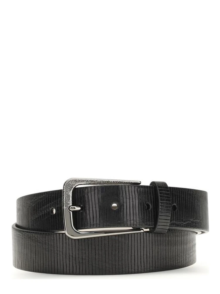 Black Calf Leather Bos Taurus Regular Belt
