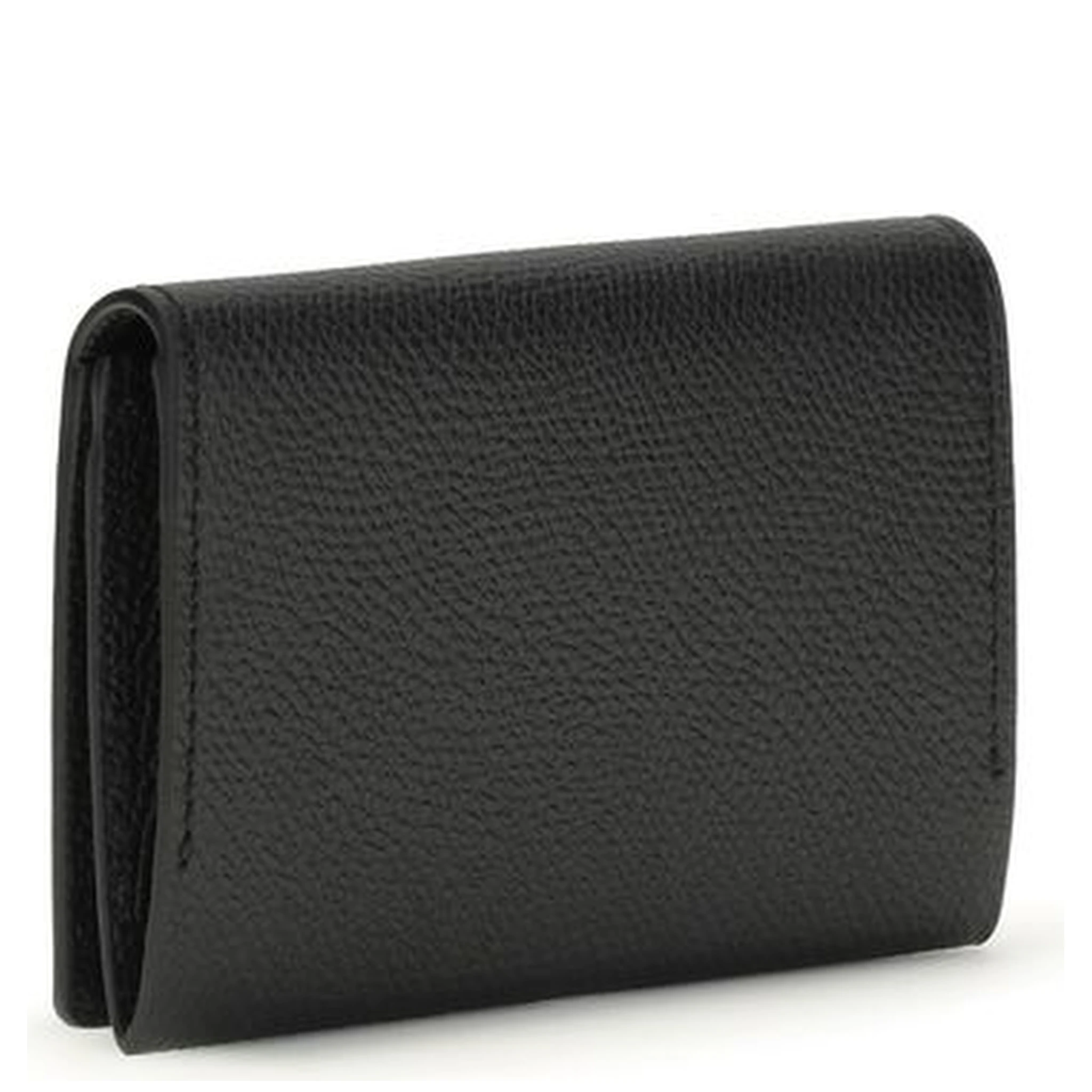 محفظة بوس توروس من جلد العجل الأسود