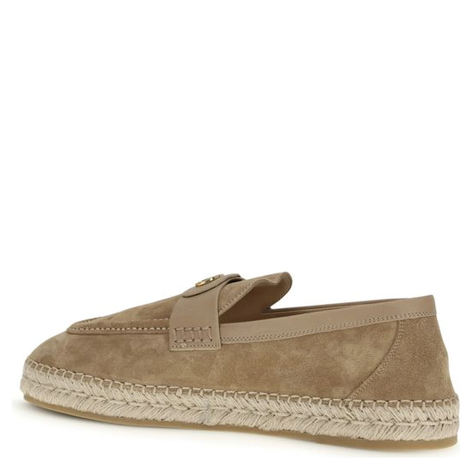 Beige Calf Leather Bos Taurus Espadrilles