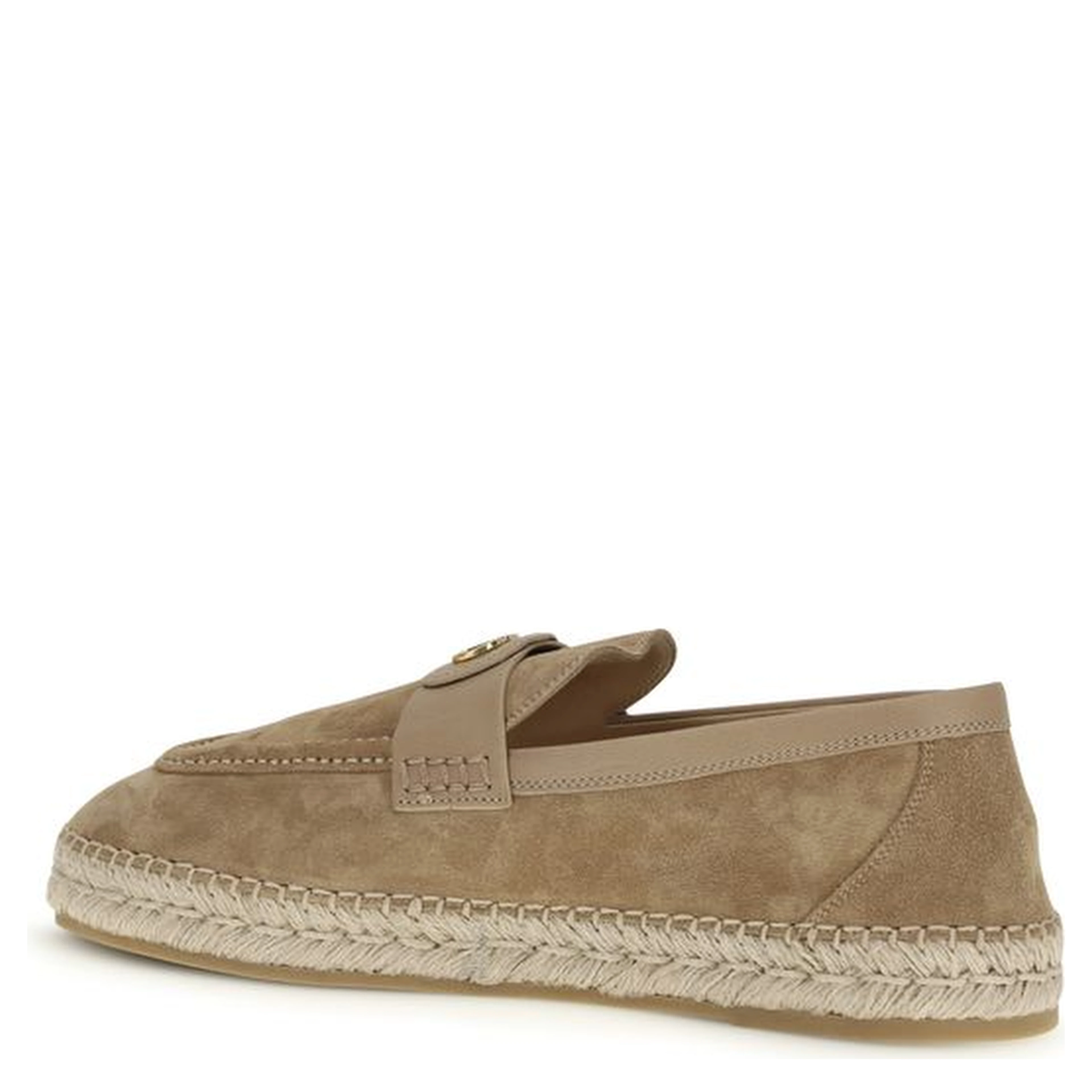 Beige Calf Leather Bos Taurus Espadrilles