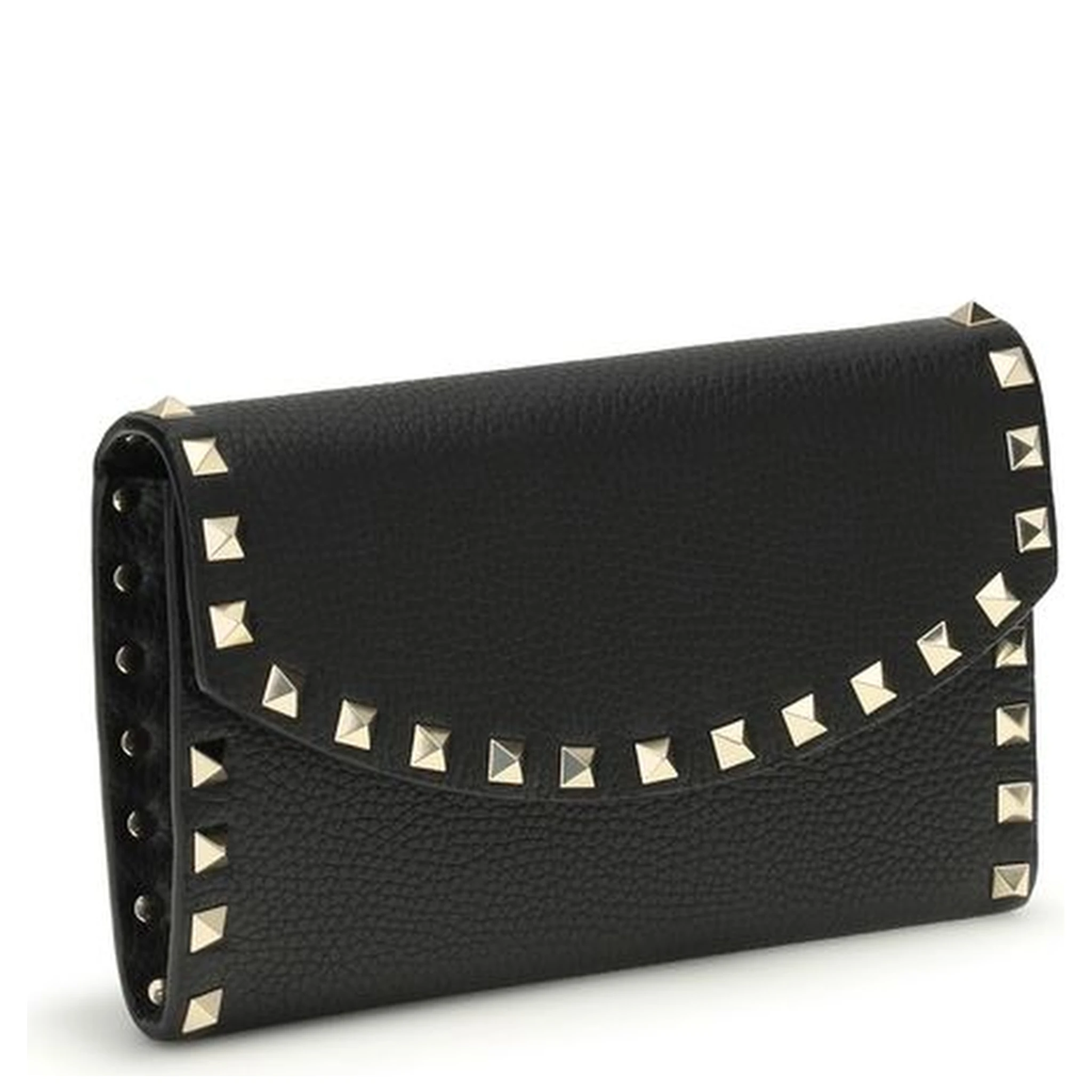 محفظة بوس توروس من جلد العجل الأسود