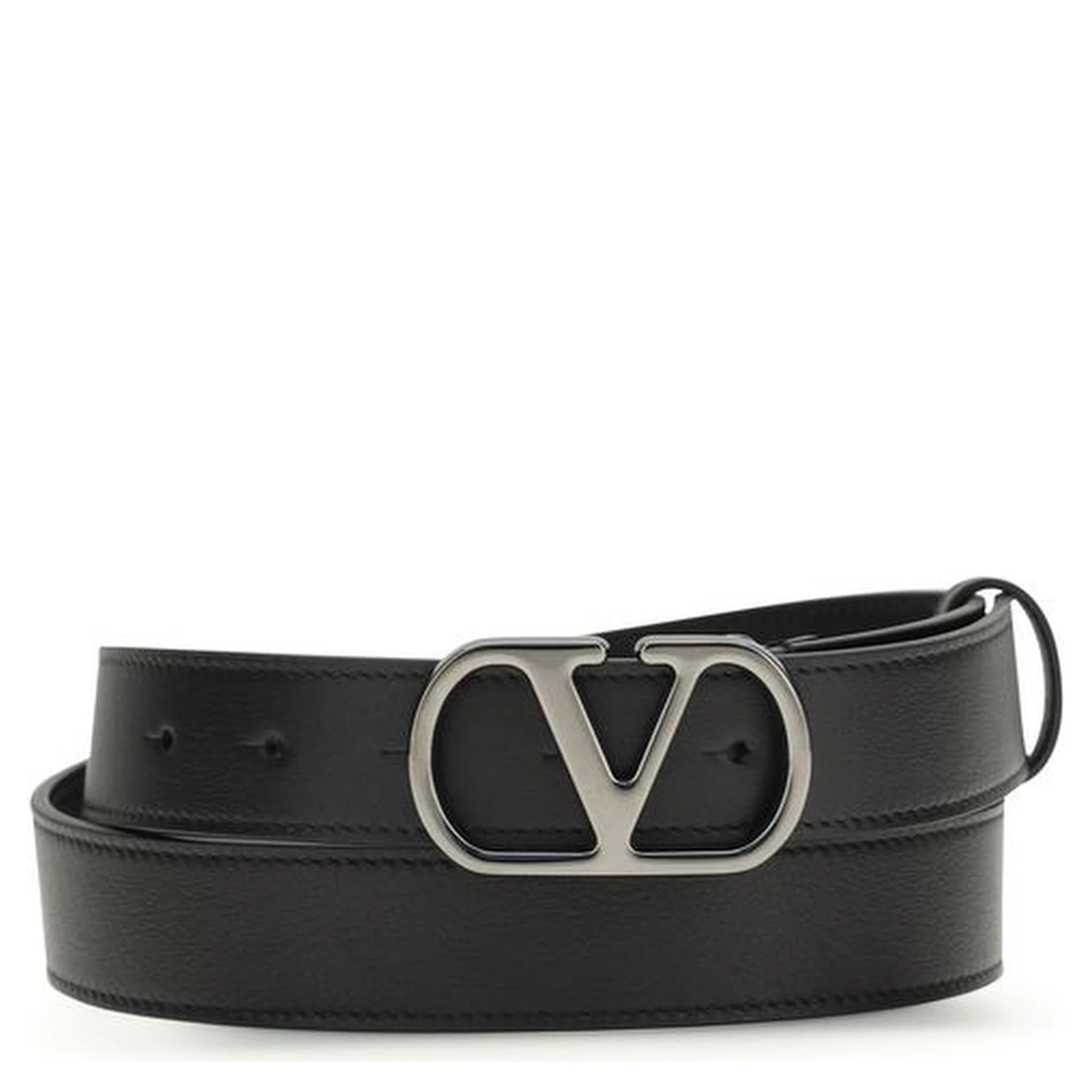 حزام بوس توروس العادي من جلد العجل الأسود