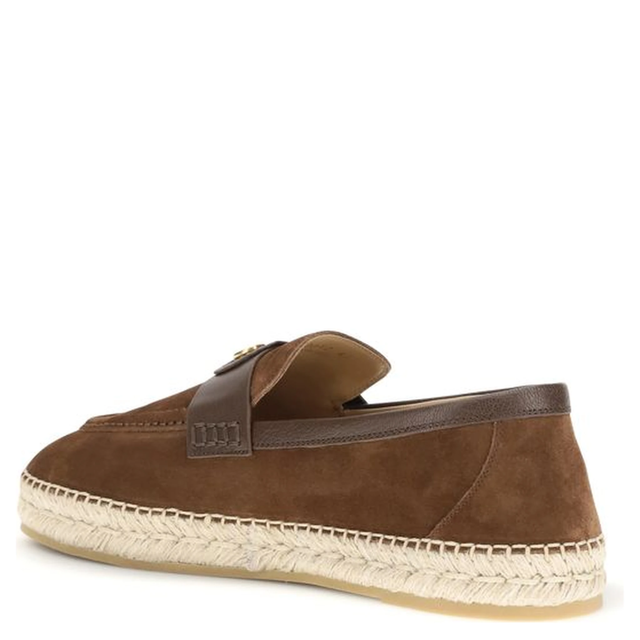 Brown Calf Leather Bos Taurus Espadrilles
