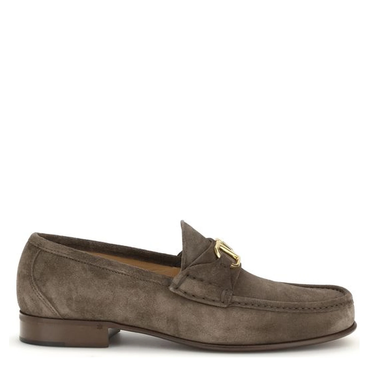 Brown Calf Leather Bos Taurus Slip-On Loafers